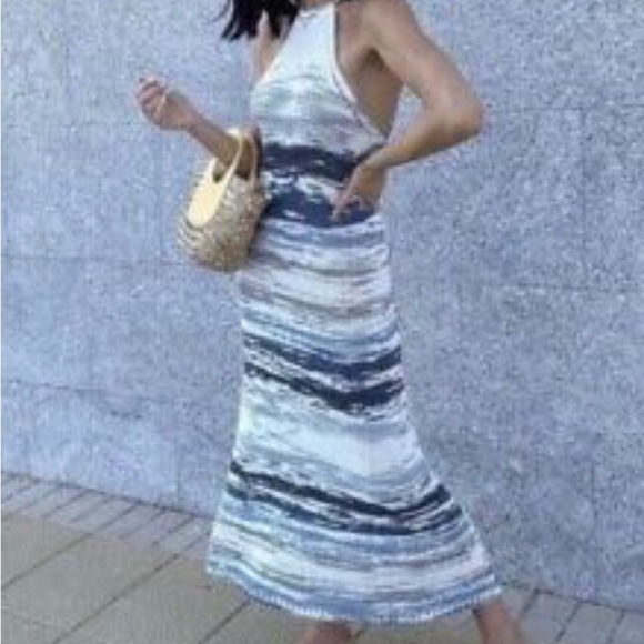 Knit midi halter dress - Picture 3 of 4